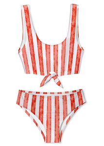 Stella Cove | Red Stripe Bikini for Girls