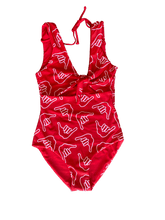 Women's OF ONE SEA | Cutout One Piece in Red Shaka