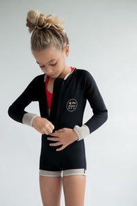 Kid's Natural Rubber Wetsuit in Long Sleeve Spring Suit